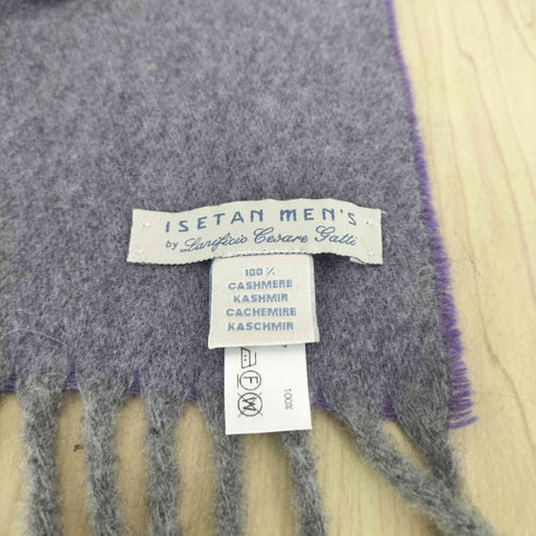 イセタンメンズ ISETAN MENS カシミヤ100 フリンジマフラー メンズ