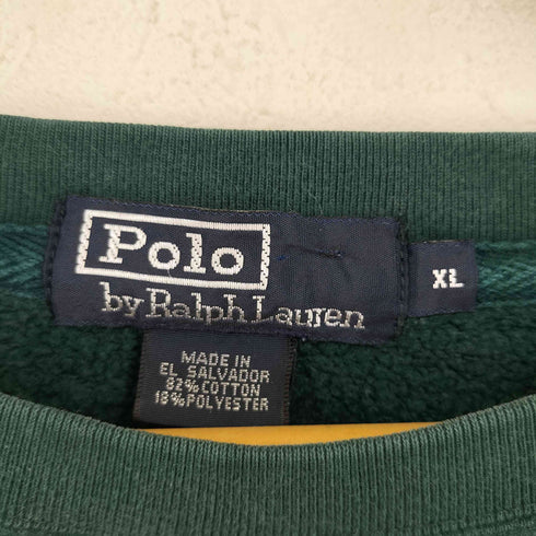 ポロバイラルフローレン Polo by RALPH LAUREN 90S エルサルバドル製 ポニー刺繍 スウェット メンズ import:XL