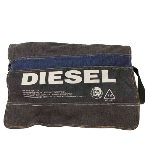 ディーゼル DIESEL ロゴ ツギハギ デニム メッセンジャー バッグ メンズ