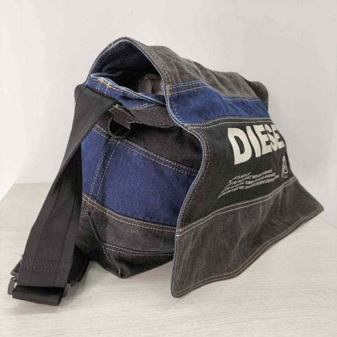 ディーゼル DIESEL ロゴ ツギハギ デニム メッセンジャー バッグ メンズ