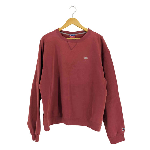 チャンピオン Champion 00S メキシコ製 ワンポイントロゴ刺繍 前V スウェット メンズ import:XL