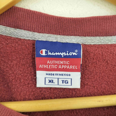 チャンピオン Champion 00S メキシコ製 ワンポイントロゴ刺繍 前V スウェット メンズ import:XL