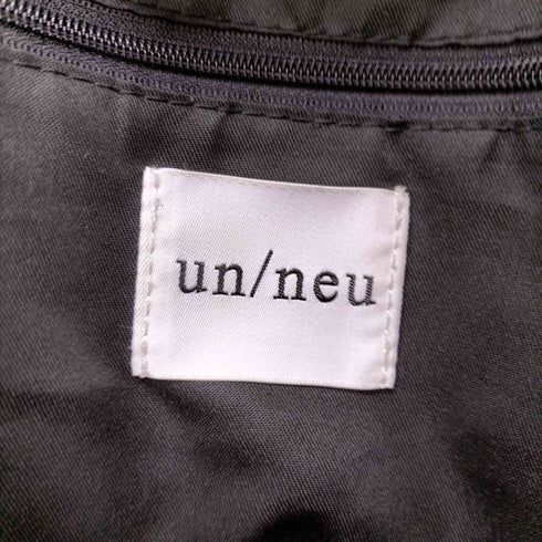un/neu ギャザーハンドル ビッグ トート ナイロン ショルダー バック レディース