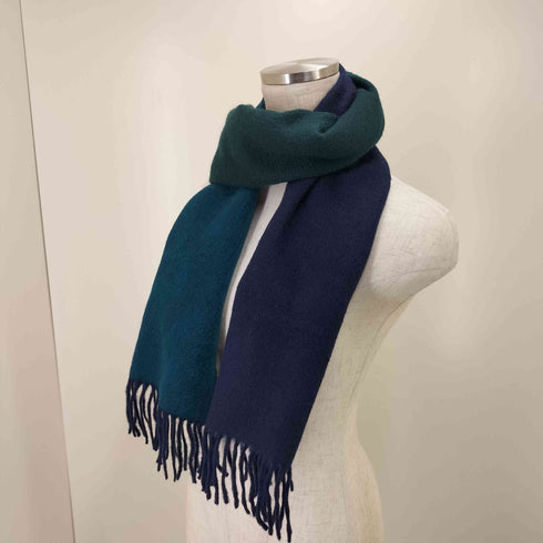 グレンプリンス Glen Prince スコットランド製 カシミヤ100 フリンジマフラー メンズ