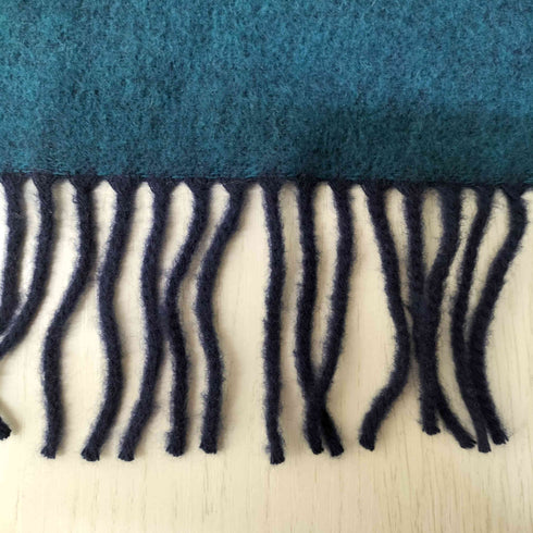 グレンプリンス Glen Prince スコットランド製 カシミヤ100 フリンジマフラー メンズ