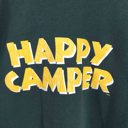 フルーツオブザルーム FRUIT OF THE LOOM 90S USA製 HAPPY CAMPER プリントスウェット メンズ import:XL