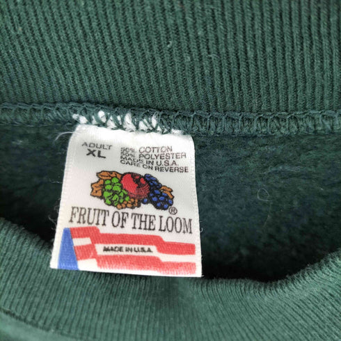 フルーツオブザルーム FRUIT OF THE LOOM 90S USA製 HAPPY CAMPER プリントスウェット メンズ import:XL