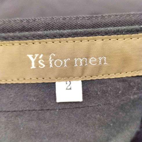 ワイズフォーメン Ys for men 茶タグ ウールギャバジン 2タックスラックス メンズ JPN:2