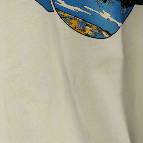 フルーツオブザルーム FRUIT OF THE LOOM 90S USA製 B-17 プリント ラグラン スウェット メンズ XL