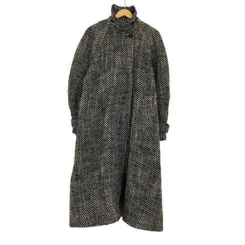 メゾンスペシャル MAISON SPECIAL 23aw ミックスツイードボリュームステンカラーコート レディース import:M