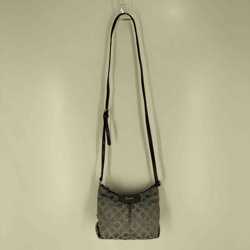 コーチ COACH モノグラム レザー切替 ショルダーバッグ レディース