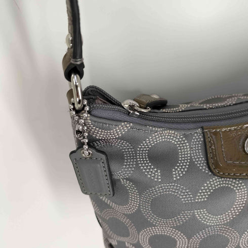 コーチ COACH モノグラム レザー切替 ショルダーバッグ レディース