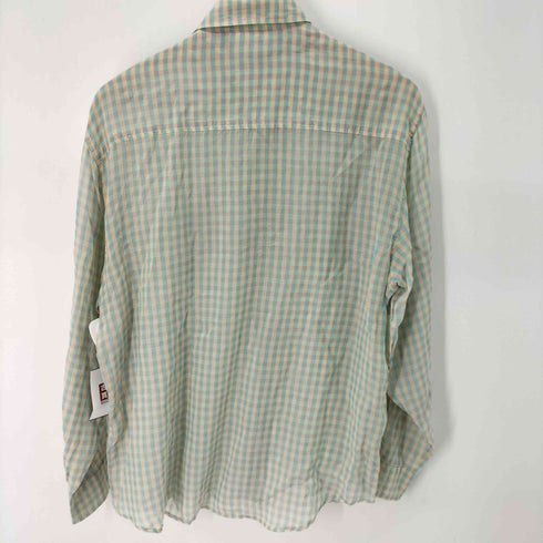 マックスマーラウィーケンドライン Max Mara WEEKEND LINE レーヨン マルチカラー チェック 開襟 シャツ メンズ import:L
