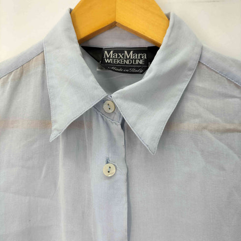 マックスマーラウィーケンドライン Max Mara WEEKEND LINE レーヨン 開襟 シャツ レディース import:L