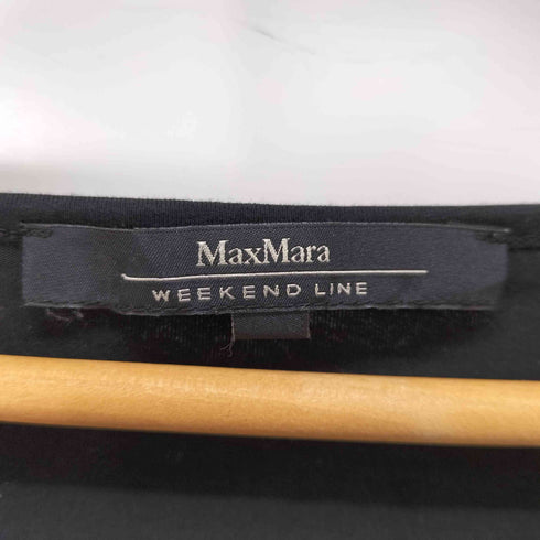 マックスマーラウィーケンドライン Max Mara WEEKEND LINE シャーリング シルク切替 ノースリーブ カットソー レディース import:L