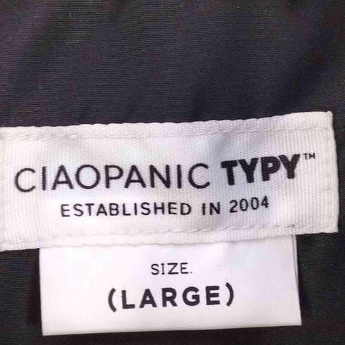 チャオパニックティピー CIAOPANIC TYPY スタンドネックドロストパフナイロンベスト メンズ JPN:L