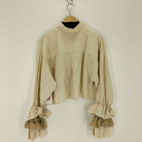 クロップドシルクブラウス レディース import:XL
