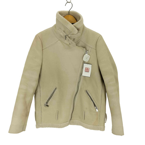 ザラ ZARA フェイクムートンジャケット レディース import:M