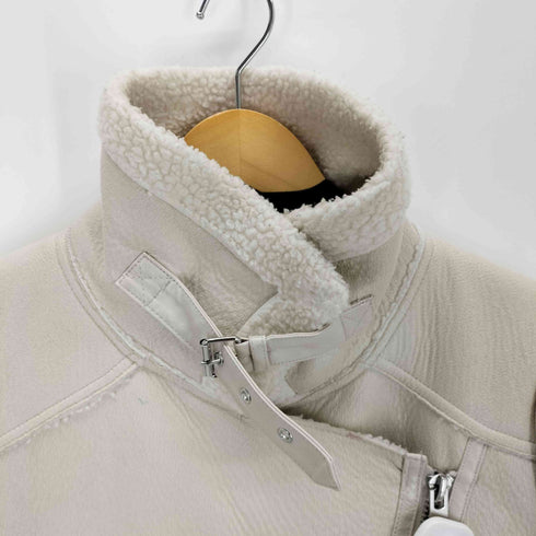 ザラ ZARA フェイクムートンジャケット レディース import:M