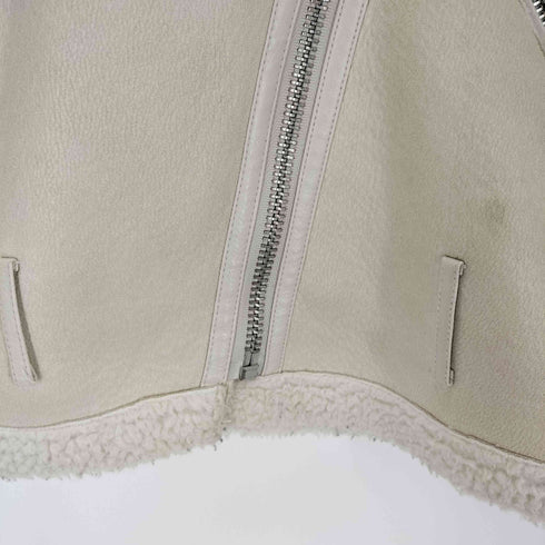 ザラ ZARA フェイクムートンジャケット レディース import:M