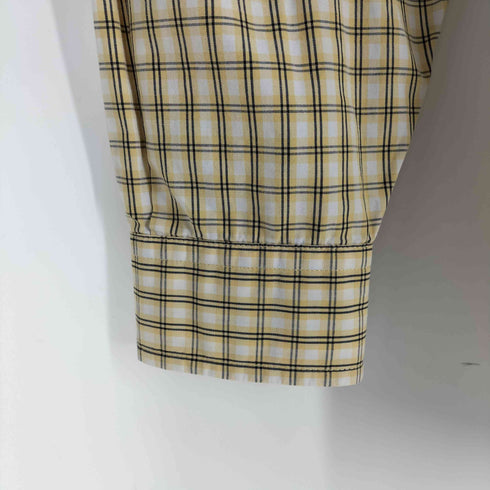 エディーバウアー Eddie Bauer 90s モーリシャス製 チェック柄 ボタンダウン長袖シャツ メンズ import:M