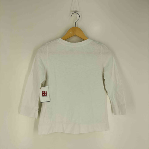 フォーティファイブアールピーエム 45rpm 裾ロゴ刺繍 七分袖 クルーネック Tシャツ レディース JPN:2