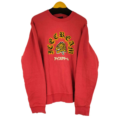 アイスクリーム ICE CREAM タイガーデザイン クルーネックスウェット メンズ import:XL