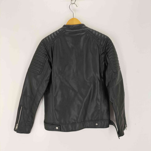 ザラ ZARA FAUX LEATHER BIKER JACKET メンズ import:M