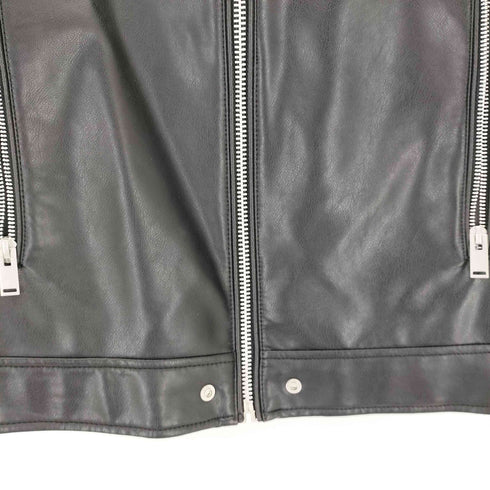 ザラ ZARA FAUX LEATHER BIKER JACKET メンズ import:M
