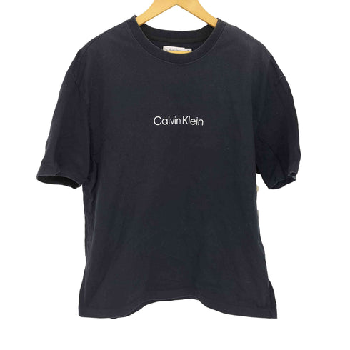 カルバンクライン CALVIN KLEIN スタンダードロゴ リラックス クルーネックTシャツ メンズ L/G