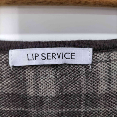 リップサービス LIP SERVICE フェザーチェックアンサンブルワンピース レディース JPN:S