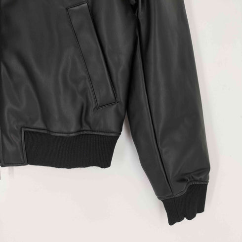 ザラ ZARA エコレザーブルゾン メンズ import:L