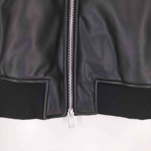 ザラ ZARA エコレザーブルゾン メンズ import:L