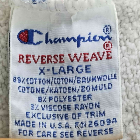 チャンピオン Champion 90S USA製 REVERSE WEAVE OKLAHOME カレッジロゴ クルーネックスウェット メンズ import:XL