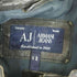 アルマーニジーンズ ARMANI JEANS ゴートレザー ダブルジップシングルライダースジャケット メンズ JPN:42