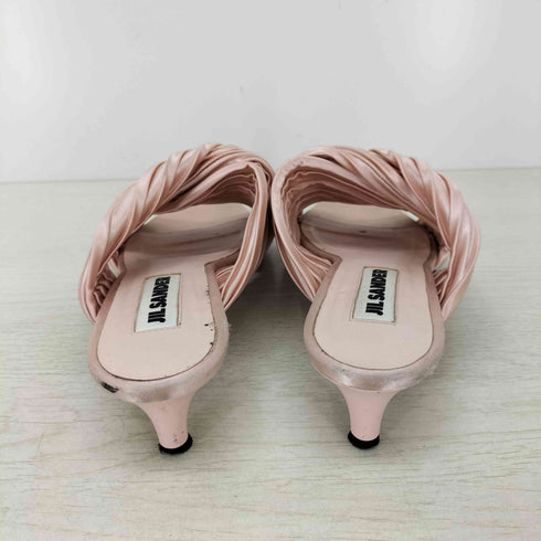 ジルサンダー JIL SANDER サテンプリーツミュール レディース 37 1/2