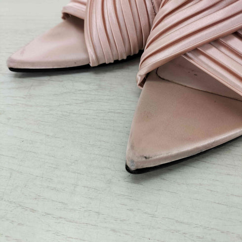 ジルサンダー JIL SANDER サテンプリーツミュール レディース 37 1/2
