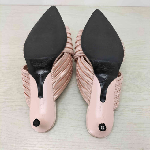 ジルサンダー JIL SANDER サテンプリーツミュール レディース 37 1/2