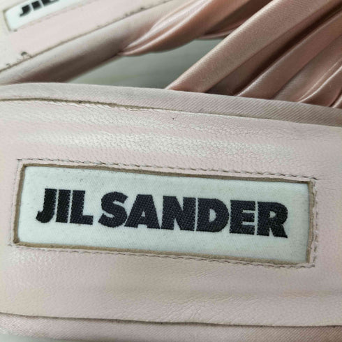 ジルサンダー JIL SANDER サテンプリーツミュール レディース 37 1/2