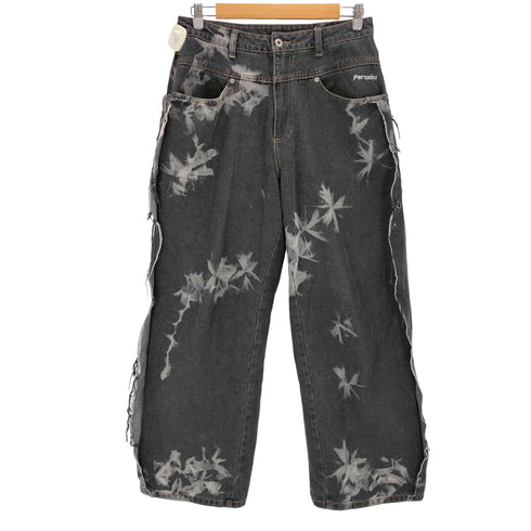 ペルーシュ Perushu サイドデザインブリーチワイドデニム メンズ M