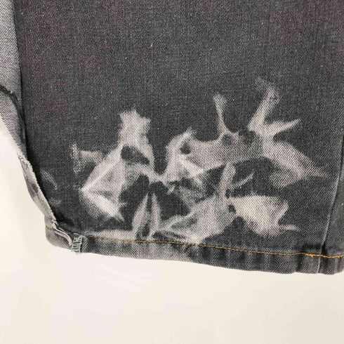 ペルーシュ Perushu サイドデザインブリーチワイドデニム メンズ M