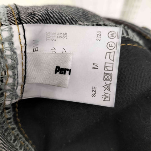 ペルーシュ Perushu サイドデザインブリーチワイドデニム メンズ M