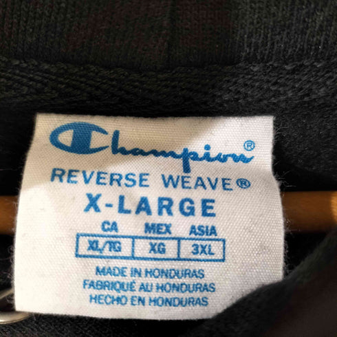 チャンピオン Champion ホンジュラス製 復刻青単タグ REVERSE WEAVE 無地パーカー メンズ import:XL