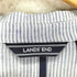 ランズエンド LANDS END リネン100 ストライプ1Bテーラードジャケット レディース 7