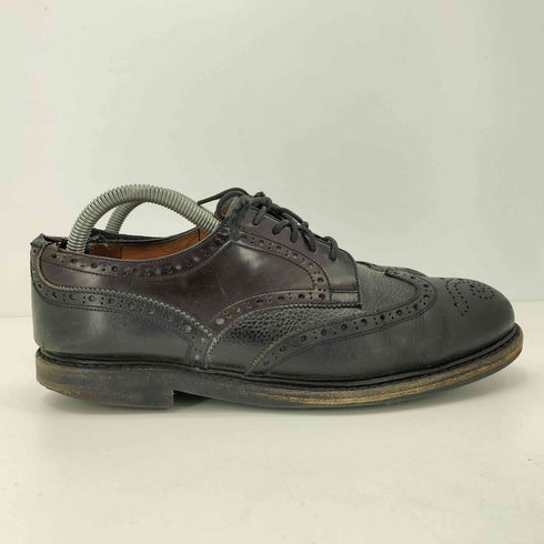 ジャランスリウァヤ Jalan Sriwijaya 98472 GRAIN CORDOVAN CALF SUEDE BLACK RIDGEWAY レザーシューズ メンズ US:7