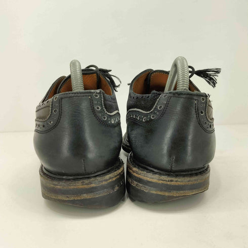 ジャランスリウァヤ Jalan Sriwijaya 98472 GRAIN CORDOVAN CALF SUEDE BLACK RIDGEWAY レザーシューズ メンズ US:7