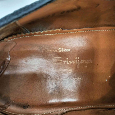 ジャランスリウァヤ Jalan Sriwijaya 98472 GRAIN CORDOVAN CALF SUEDE BLACK RIDGEWAY レザーシューズ メンズ US:7