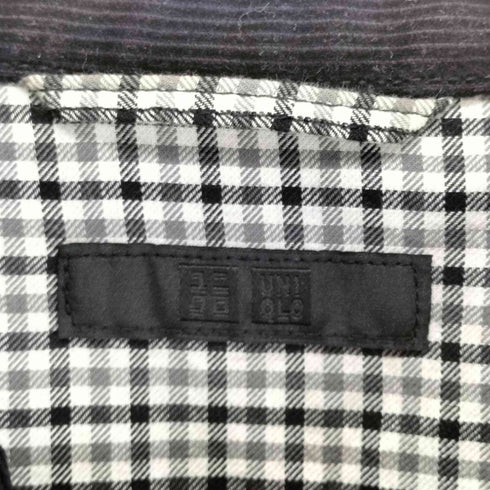ユニクロ UNIQLO 裏地チェックコットンツイルジャケット メンズ M