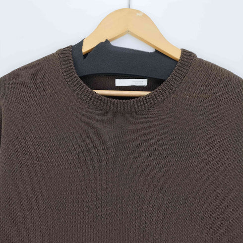 ザラ ZARA エンボス加工 メッシュ トリムニット メンズ import:M