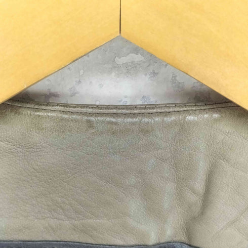 バナナリパブリック BANANA REPUBLIC lamb leather ラムレザー比翼シングルライダースジャケット レディース S